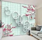 A Few Plum Blossoms 3D Curtain Blockout Photo Printing Curtains Drape Fabric
