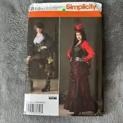 Sewing Pattern Simplicity 1819 Sz 14-22 Victorian Steampunk Goth Costume Cosplay