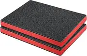 Perfk 2 Pieces Tool Box Foam Inserts, Packing Foam Pads, Professional Portable Tool Sheets Tool Box Liner for Tool Box Transport, M