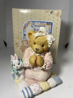 Cherished Teddies 1992 "Patrice" Pray Praying Prayers Teddy Figurine 911429