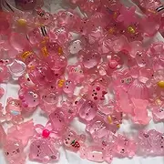 Sqqzuie 100PCS Slime Charms Bulk Flatback Cute Cartoon Set for Crafts