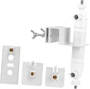 harayaa Outdoor Security Camera Gutter Mount Adjustable Siding Clip Hanger Hooks Sturdy Easy Installation Universal Bracket Shelf, White