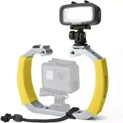 Movo Underwater Scuba Diving Rig Bundle with Waterproof LED Light for GoPro