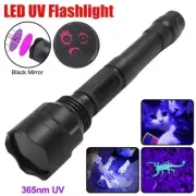 365nm UV Light 15W LED Flashlight Ultraviolet Blacklight Inspect Detect Torch US