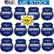 HOME SECURITY BRINKS ALARM MONITORING SYSTEM WARNING STICKER SIGN LOT .99