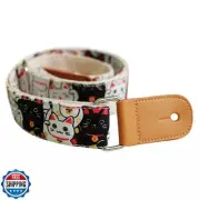 MUSIC FIRST Original Design “Fortune Cats (Maneki Neko)” Soft Canvas and Genu