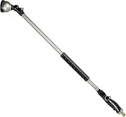 RESTMO Watering Wand Heavy Duty, 92cm Metal Spray Lance | 180° Adjustable Ratcheting Head | 10 Spray Patterns Hose Wand, Perfect Garden Long Sprayer Gun to Water Hanging Baskets, Shrubs