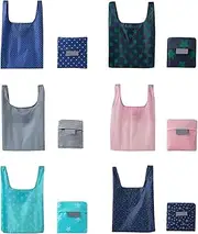 [Generic] Reusable Grocery Shopping Bags, Foldable and Ripstop Shopping Bag, X-Large Groceries Bags Machine Washable Tote Bag