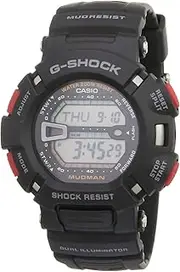 CASIO Men's G-Shock Mudman World Time Digital Watch, Clear Dial, Black Band