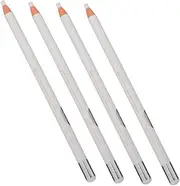 Healeved 4pcs White Eyebrow Pencil Set Liquid Eyeliner Brow Pen Eye Makeup Tool Long-lasting Effect