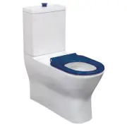 Delta Care Back-to-Wall Toilet Suite, Blue or Grey Seat