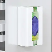 Adjustable Magnetic Glove Box Holder, Wipes Tissue Dispenser, Magnetic Dryer Sheet Holder, Suitable for Wall mounting, Kitchen, toolboxes, garages and Offices (1, White)