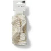 Wishes Kids Knit Big Bow Hair Wrap - Cream