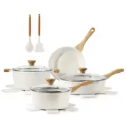 SENSARTE Nonstick Ceramic Cookware Set 13-Piece Healthy Pots and Pans Set