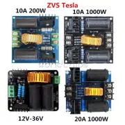 12-30V 10A/20A 200W/1000W 12-36V ZVS Tesla Flyback Driver Board Acrylic Case Kit
