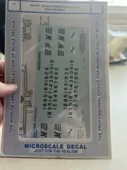 O Scale MICROSCALE DECAL 48-210 Western Maryland Cabooses Circus Scheme