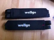 Bicycle Black Toe Clip Double Straps WELLGO Mountain Road Bikes