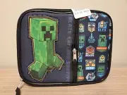 Minecraft Black LUNCH KIT BOX BAG Insulated Back to School lunchbox
