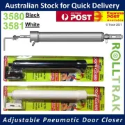 Screen Door Closer - ROLLTRAK Security Door Pneumatic Adjustable Lockable - NEW