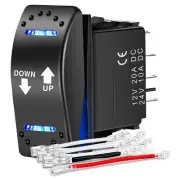 Nilight Down Up Polarity Reverse Switch DPDT 20A 7PIN Momentary