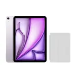 2024 APPLE IPAD AIR 13吋 256G WIFI 紫 (MV2H3TA/A)+三折休眠防摔殼+高透光滿版保護貼