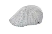 Bailey Mens Penson Ivy and Flat Cap For Autumn and Winter Season - Grey Plaid - L