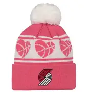 Outerstuff NBA Kids Girls Portland Trail Blazers Sweet Heart Pink Knit Hat