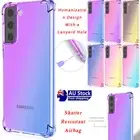 For Samsung S23 S22 S21 S10 Luxruy Shockproof Aurora Gradient Clear Case Cover