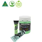 Metallic Pearlescent Fabric Paint Non-Toxic Formula for Easy Application - Green