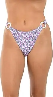 [Citrus] Women's High Leg Scoop Pant Bikini Swimsuit Bottom