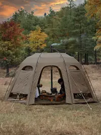 在飛比找松果購物優惠-Naturehike挪客圓頂球形棉佈帳篷一躰骨架自立式戶外露