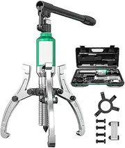 5T/10T/20T Hydraulic Gear Puller, Wheel Bearing Pulling Separator with Adjustable 2 or 3 Jaws, 3 in 1 Pump Oil Tube Drawing Machine, for Pulling Hubs, Flanges, Gears, Bearings 5T