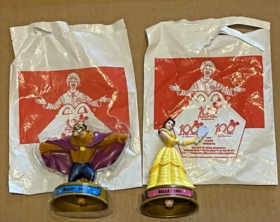 2002 McDonalds Happy Meal 100 Years of Disney Magic - Beauty and the Beast Set