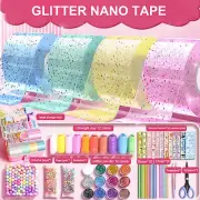 2025 DIY Nano Tape Bubble Kit, Tape Plastic Elastic Bubble Balloon Kids Gifts
