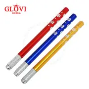 Flower Design Microblading Pen Red Blue Gold PMU Tattoo Needle Rod SemiPermanent