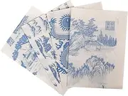 jojofuny 4 Sheets DIY Ceramic Decals Transfer Paper for Pottery Underglaze Flower Design Clay Decals for Home Crafts Easy to Use Versatile Decorating for Ceramics