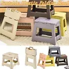 Collapsible Folding Step Stool with Handle Footstool Foldable Stool Outdoor