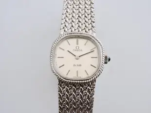 真品 OMEGA 歐米茄正226白K金 手上鍊機械女錶