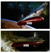 SPACE BATTLESHIP YAMATO 2010 MOVIE PHOTOS LOT #1 (2) JAPANESE SCI-FI T YAMAZAKI