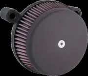 AN Big Sucker Stage1 Air Filter Kit w Cover Wrinkle Blk Softail Slim S 16-17