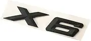NPZPTFVFNR Letter Number Emblem Fit for BMW X6 Trunk Model Name Badge Car Styling Refitting Sticker Chrome Silver(Matte Black)