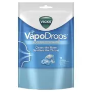 Vicks Vapodrops Blue Cooling Peppermint 24 Lozenges