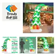 6 FT Christmas Outdoor Inflatable Decorations, Blow Up Christmas Tree with LE...
