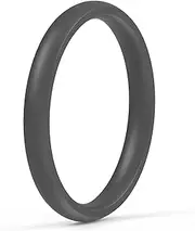 [ThunderFit] Unisex Silicone Rings, 1.7mm Thick Minimalist Rubber Engagement Rings