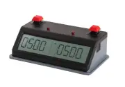 Z MART Tap N Set Digital Chess Clock: Red Push Button - LCD Display ZMART