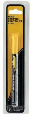 Woodland Scenics ~ Any Scale ~ Yellow ~ Road & Crosswalk Striping Pen ~ C1292