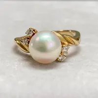 在飛比找蝦皮購物優惠-Mikimoto 戒指 珍珠 18k mercari 日本直