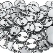 [Whyzsjnclg] 200 Pcs Button Maker Supplies, 37mm Button Making Kit Button Pins Bulk Blank Button Pins Metal Round Badge Button Parts for Button Maker Machine