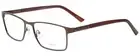 Calabria Enhance 4172 Rectangular Reading Glasses +3.25 Matte Brown Men