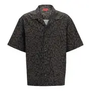 Hugo Mens Print Oversized Shirt Black L